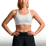 2XU Top Light Speed High Impact White Silver Reflective