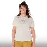 Asics Blusa Fujitrail Logo Short Sleeve Top Mujer Cream