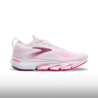 Brooks Glycerin Flex Mujer White Cyber Pink Argyle