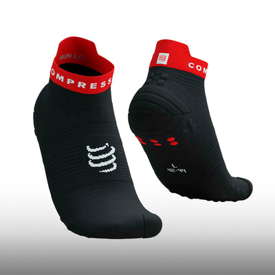 Compressport Pro Racing Socks v4.0 Run Low Black Core Red