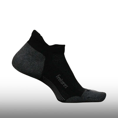 Feetures Elite Max Cushion No Show Tab Black