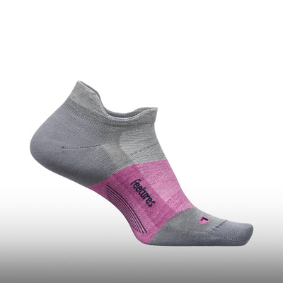Feetures Merino 10 Ultra Light No Show Tab Amethyst Gray