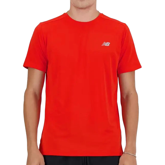 New Balance Camiseta Run Hombre Red