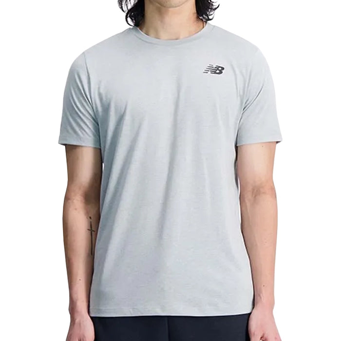 New Balance Camiseta Tenacity Heathertech Hombre Gris