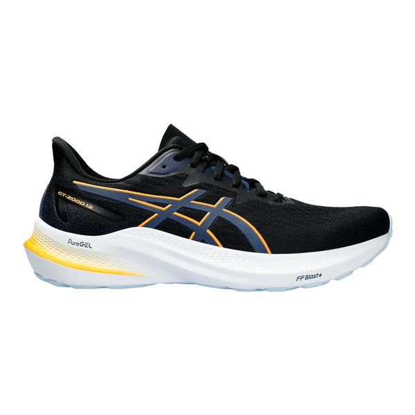 Asics GT 2000 12 Hombre Black Fellow Yellow