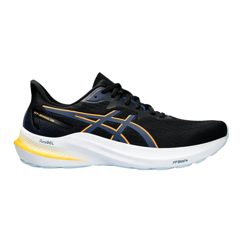 Asics GT 2000 12 Hombre Black Fellow Yellow