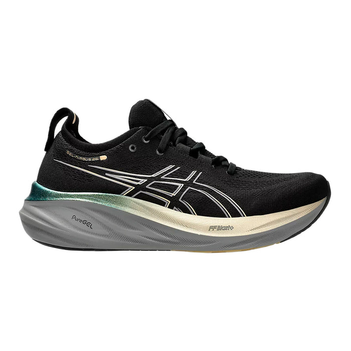 Asics Gel Nimbus 26 Platinum Hombre Negro