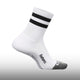 Feetures Elite Light Cushion Mini Crew White Stripe