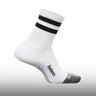 Feetures Elite Light Cushion Mini Crew White Stripe