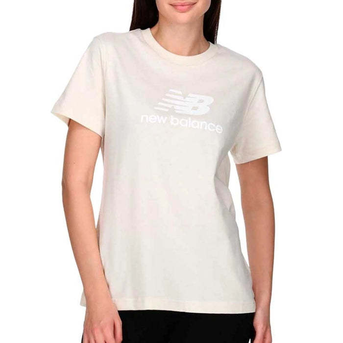 New Balance Blusa Essentials Mujer Beige