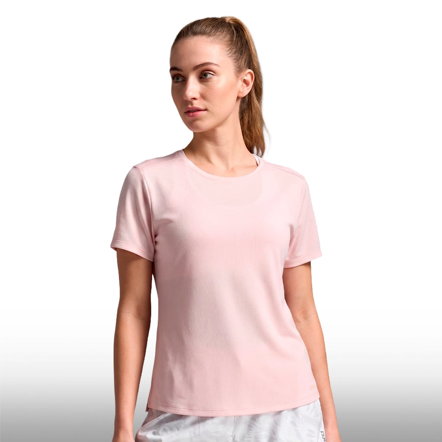2XU Blusa Aero Tee Pink Frost Reflective