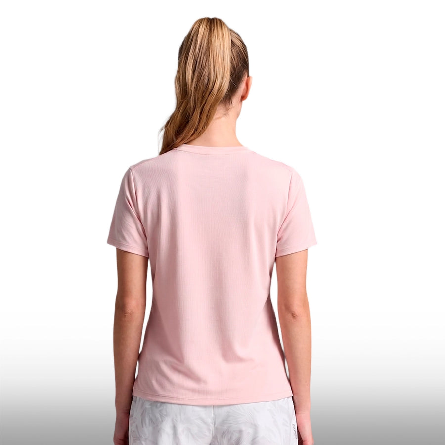 2XU Blusa Aero Tee Pink Frost Reflective