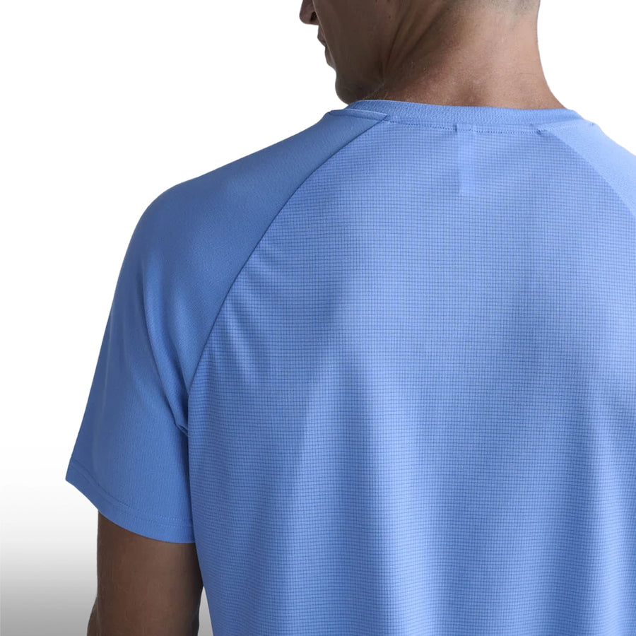2XU Camiseta Aero Tee Silverlake Blue Black Reflect
