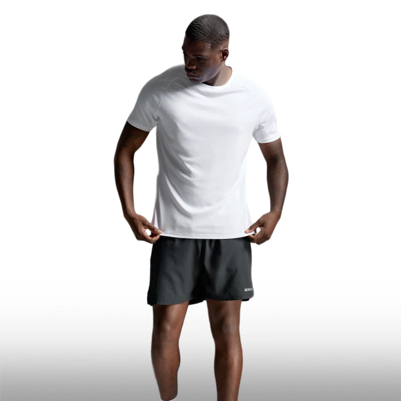 2XU Camiseta Aero Tee White Silver Reflective