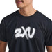 2XU Camiseta Contender Hombre Negro