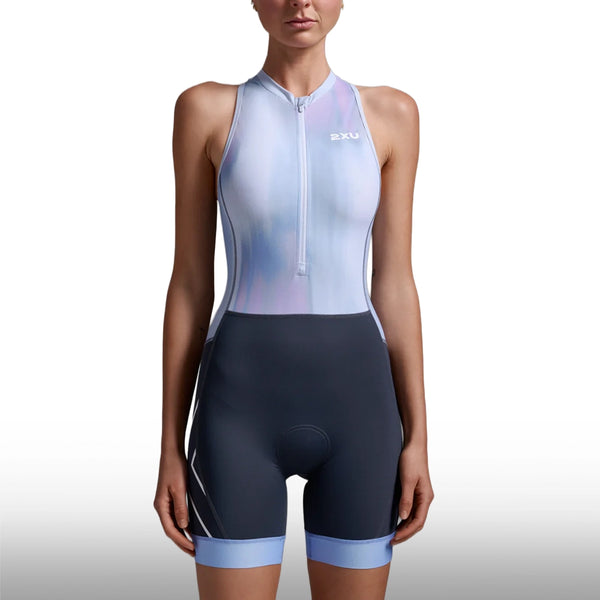 2XU Core Trisuit Nebula Mujer Hydrangea India Ink