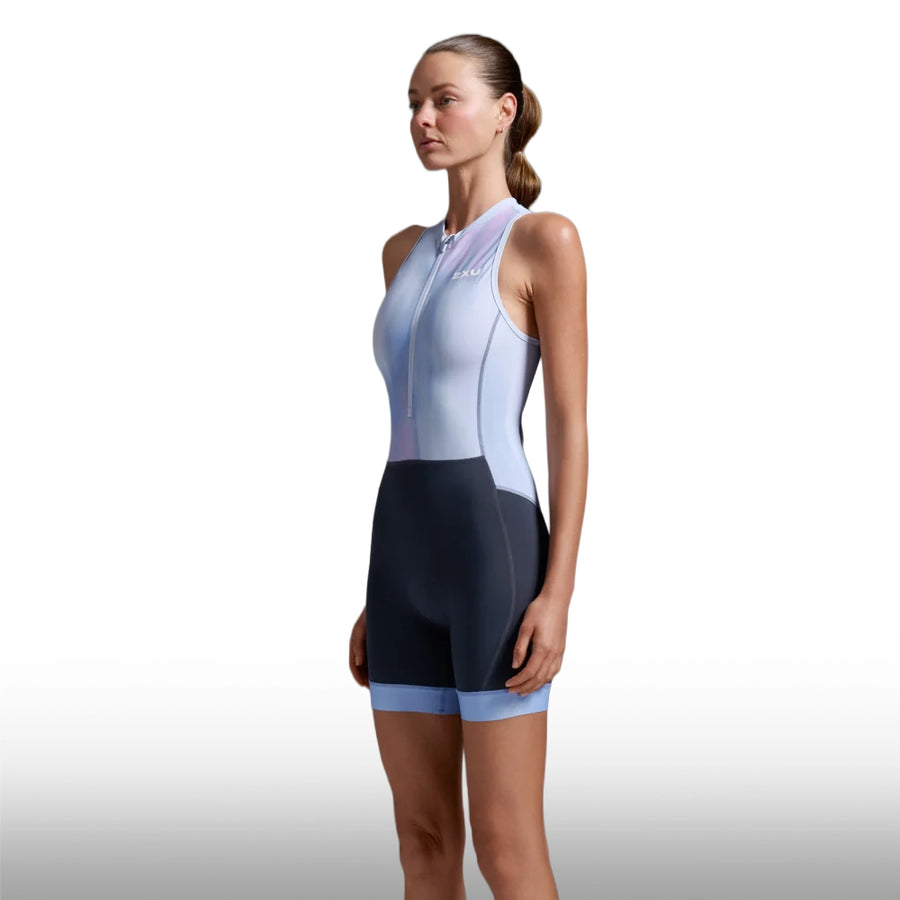 2XU Core Trisuit Nebula Mujer Hydrangea India Ink