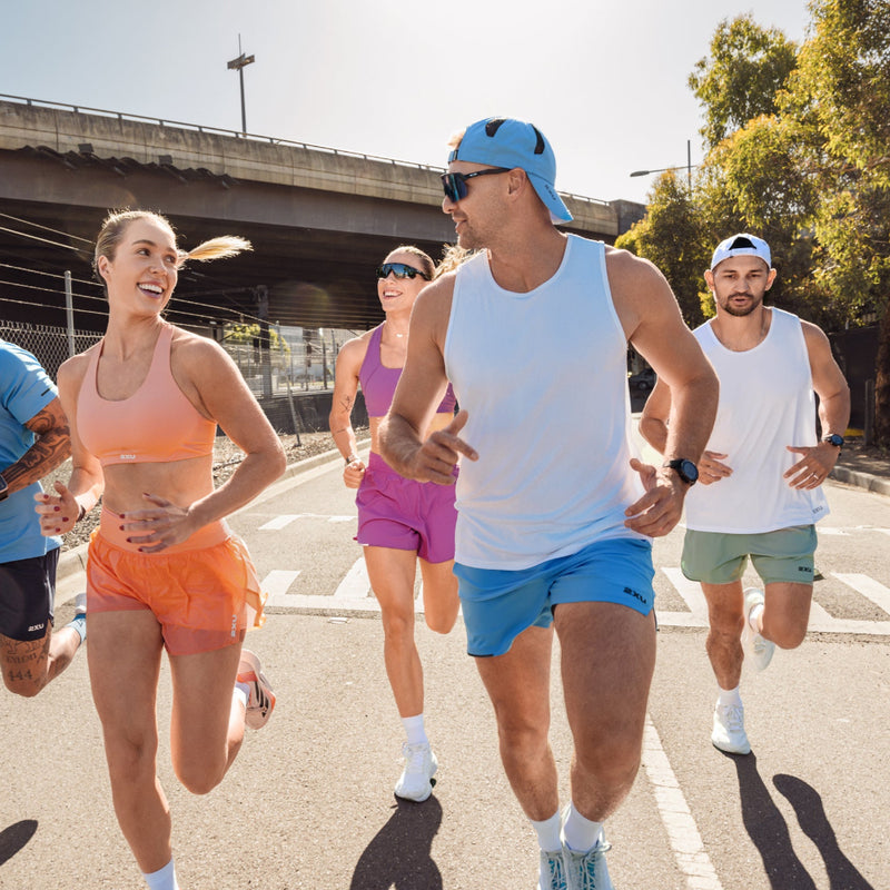 2XU Gorra Run Azure Blue