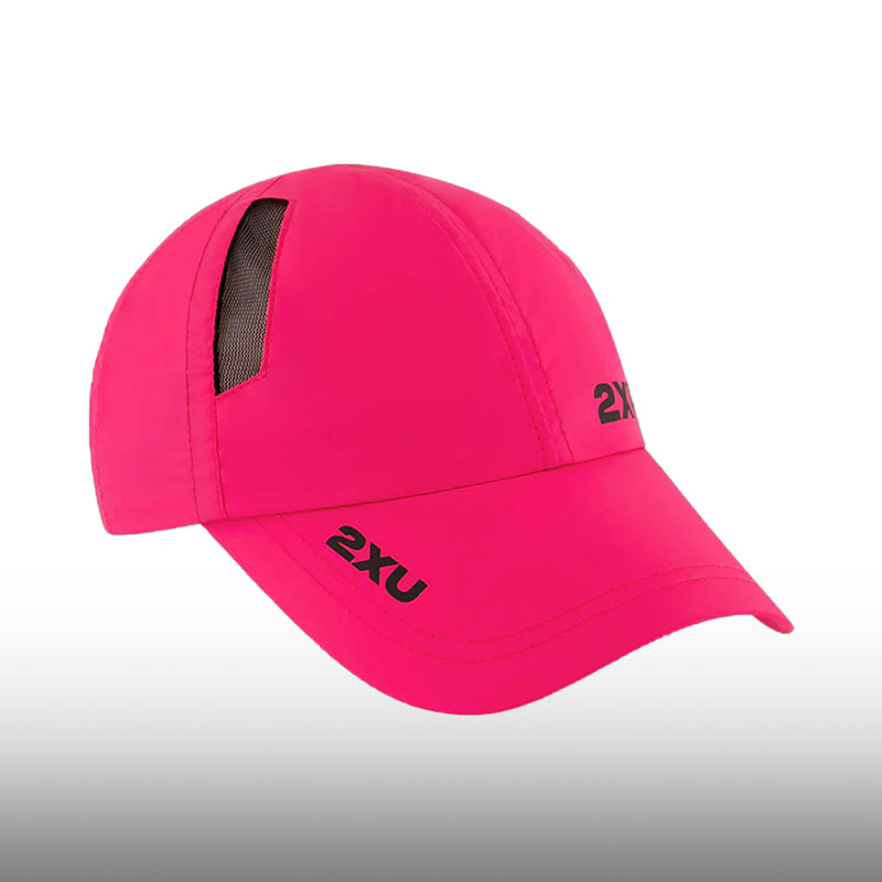 2XU Gorra Run Fuchsia Black