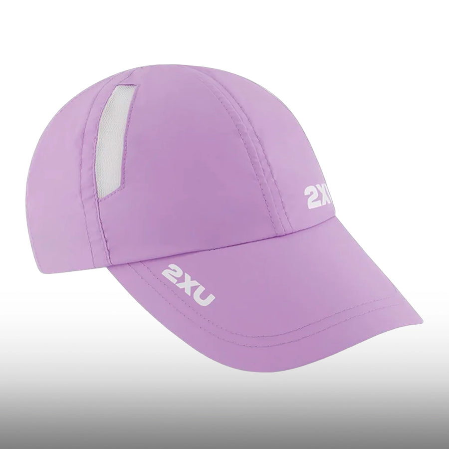 2XU Gorra Run Lavender White