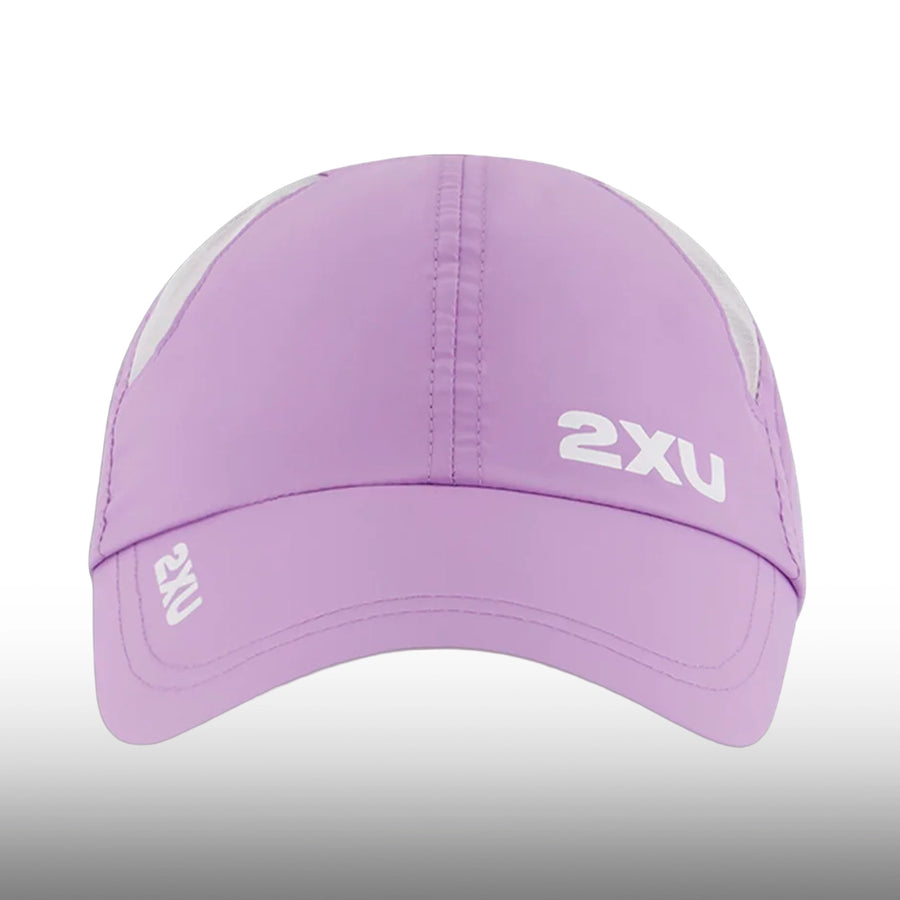 2XU Gorra Run Lavender White