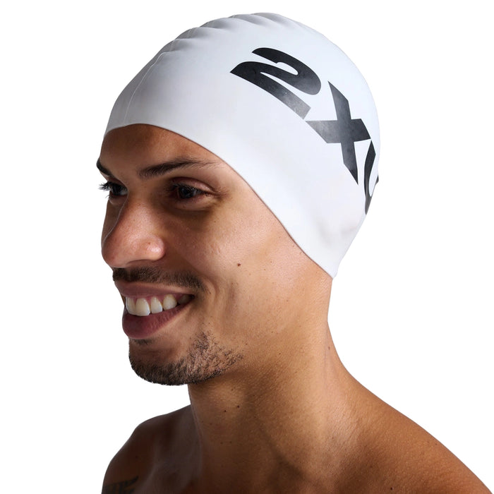 2XU Gorro Natación Silicona Blanco