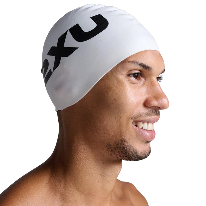 2XU Gorro Natación Silicona Blanco