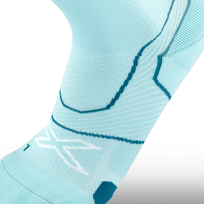 2XU Media Vectr Cushion Crew Aqua