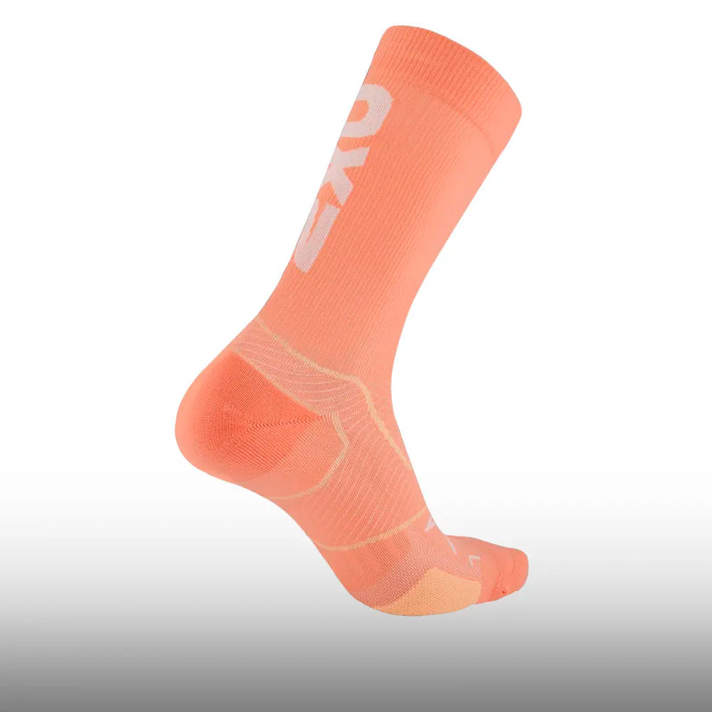 2XU Media Vectr Cushion Crew Digital Peach