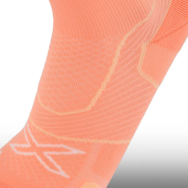 2XU Media Vectr Cushion Crew Digital Peach