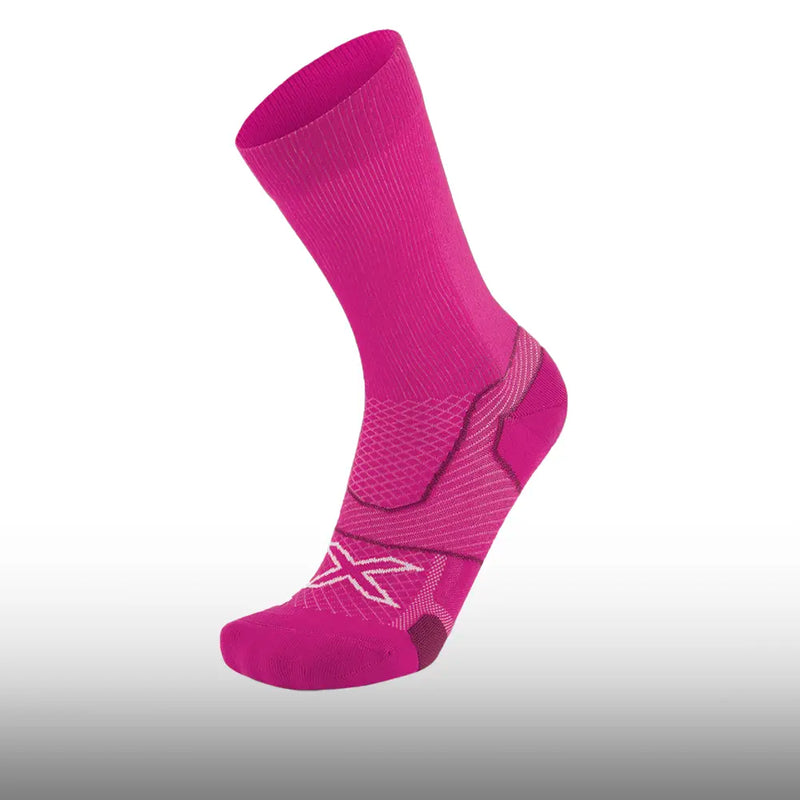 2XU Media Vectr Cushion Crew Hyper Violet