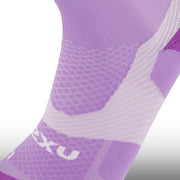 2XU Media Vectr Light Cushion Crew Grape Fizz