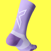 2XU Media Vectr Light Cushion Crew Grape Fizz