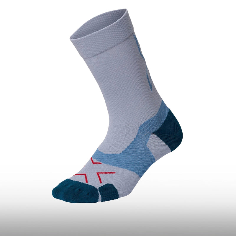 2XU Media Vectr Light Cushion Crew Harbor Mist