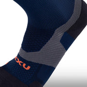 2XU Media Vectr Light Cushion Crew Midnight Ember