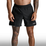 2XU Pantaloneta Aero 5 Inch Lined Black Silver Reflective