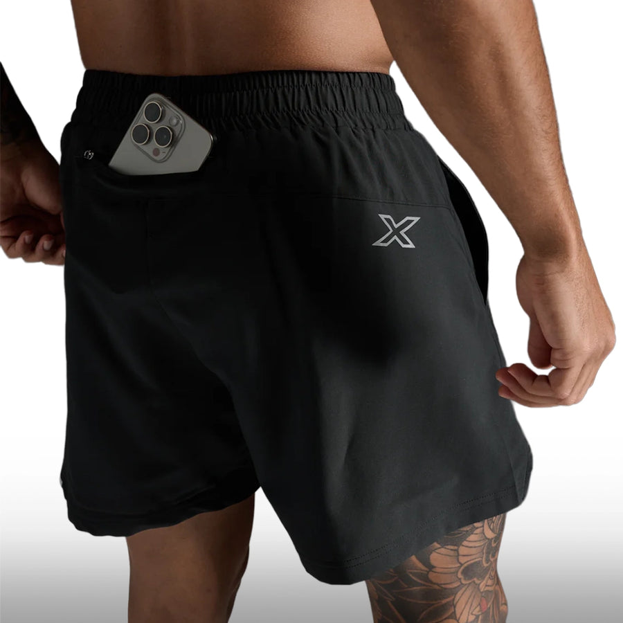 2XU Pantaloneta Aero 5 Inch Black Silver Reflective