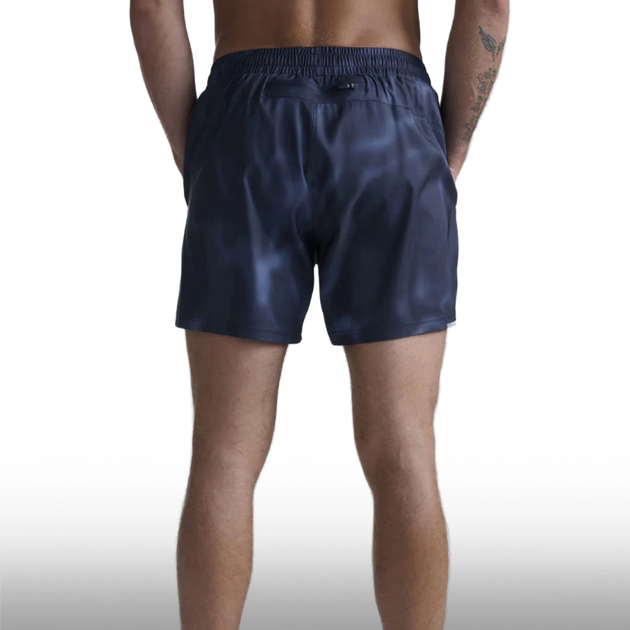 2XU Pantaloneta Aero 5 Inch Lined Midnight Marble Silver Reflect