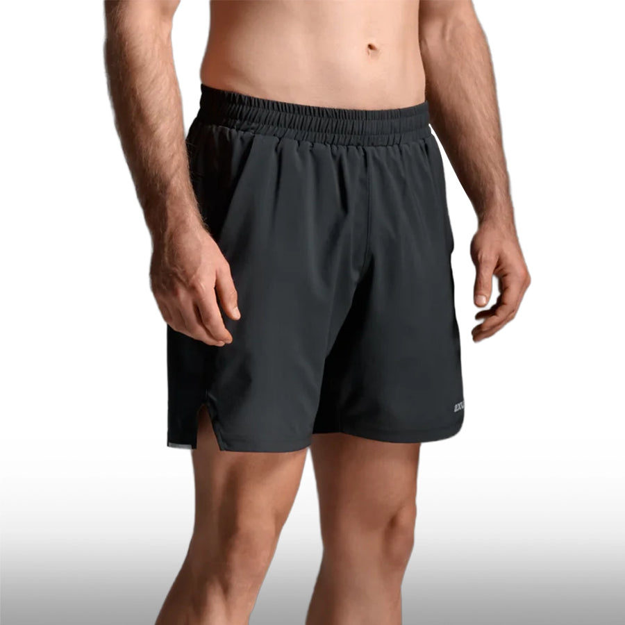 2XU Pantaloneta Aero 7 Inch Lined Black Silver Reflective