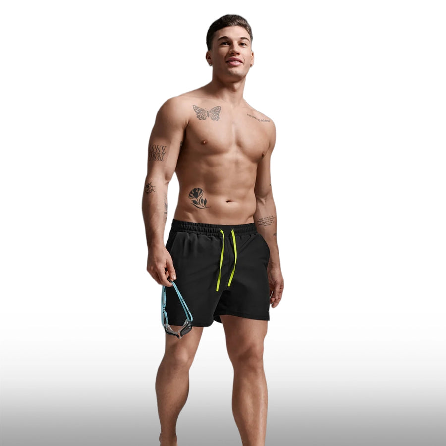 2XU Pantaloneta Aero Hybrid Swin Black White