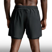 2XU Pantaloneta Aero Mesh 2-In-1 5 Inch Black Silver Reflective