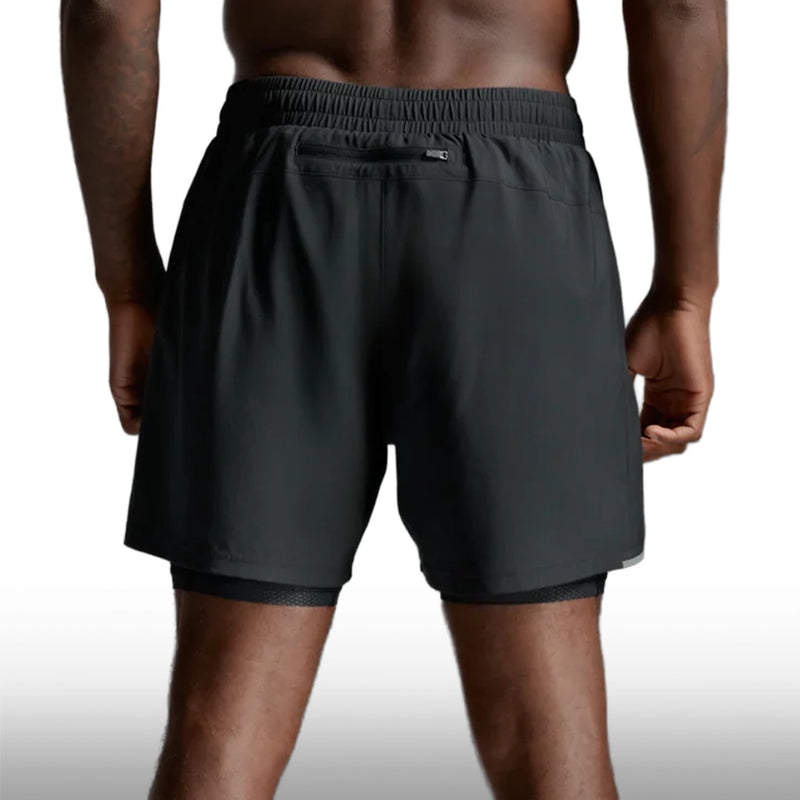 2XU Pantaloneta Aero Mesh 2-In-1 5 Inch Black Silver Reflective
