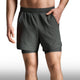 2XU Pantaloneta Aero Mesh 2-In-1 5 Inch Jupiter Black Reflective