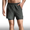 2XU Pantaloneta Aero Mesh 2-In-1 5 Inch Jupiter Black Reflective