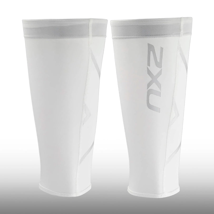 2XU Pantorillera Compression Calf Guards White White