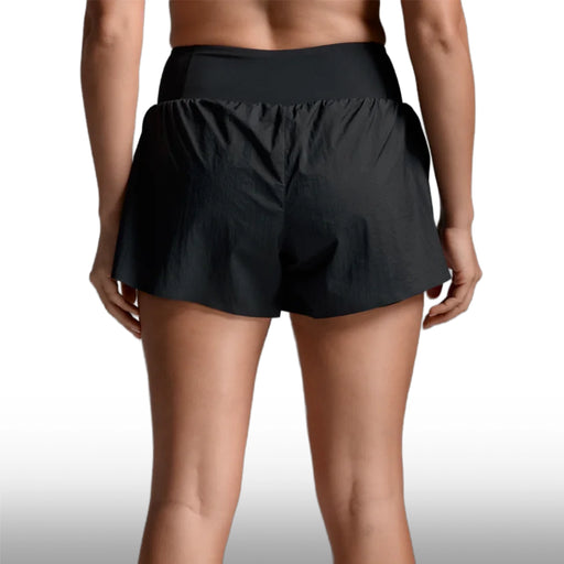 2XU Short Aero Hi-Rise 2-IN-1 3 Inch Black Silver Reflective