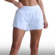 2XU Short Aero Hi-Rise 2-IN-1 3 Inch White Silver Reflective