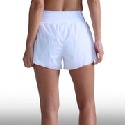 2XU Short Aero Hi-Rise 2-IN-1 3 Inch White Silver Reflective