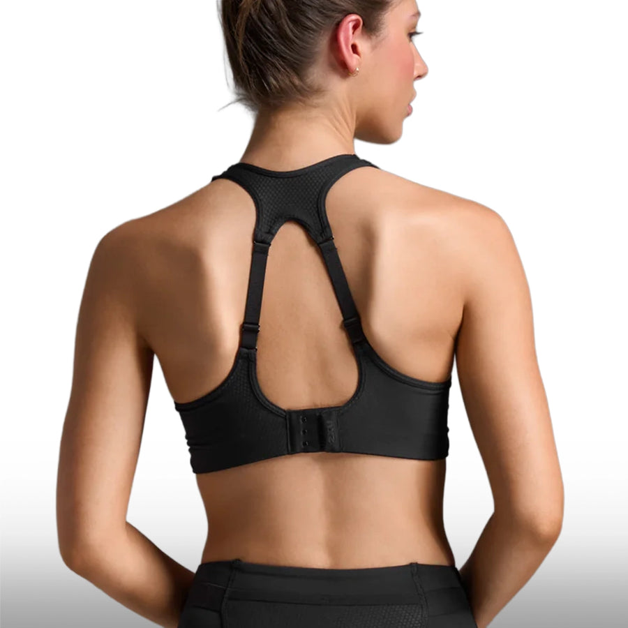 2XU Top Aero Mesh Medium Impact Black Silver Reflective