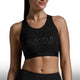 2XU Top Aero Trip Crop Black White